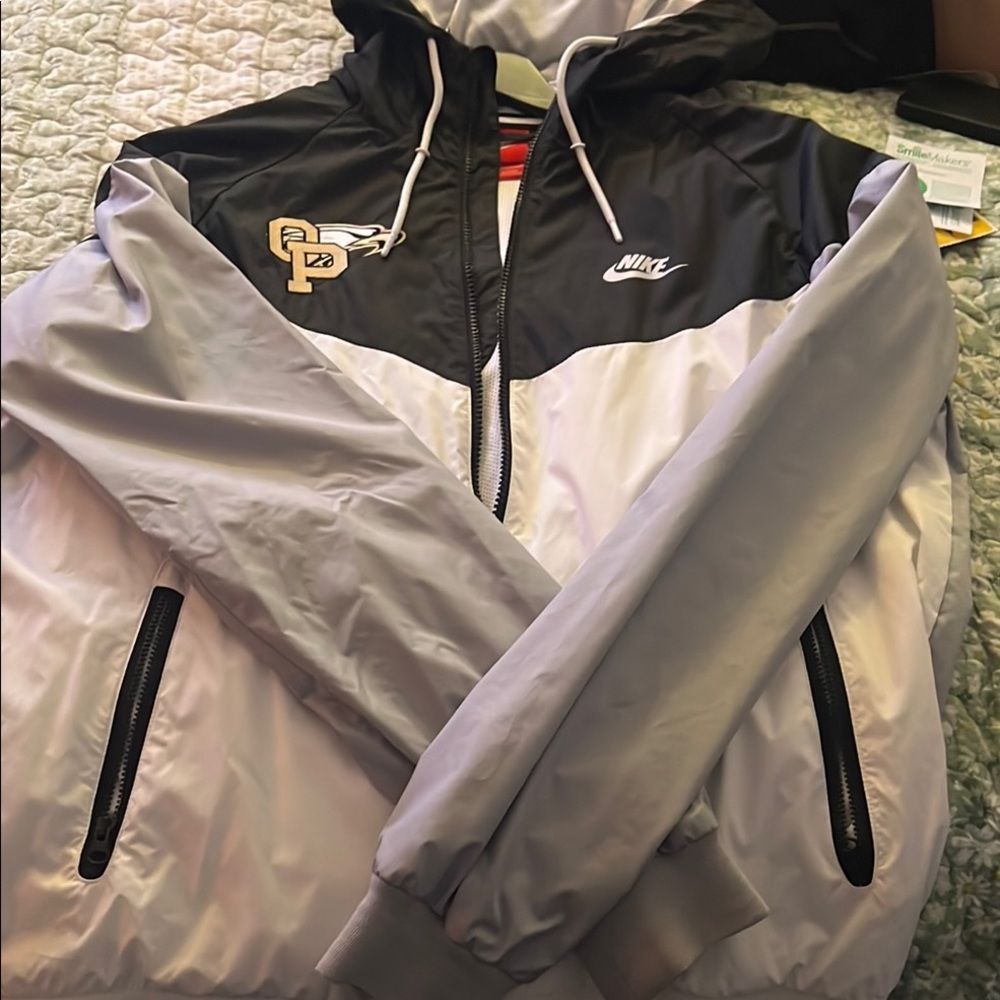 Nike Black and Gray Windbreaker
